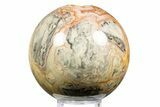 Polished Crazy Lace Agate Sphere - Mexico #311728-1